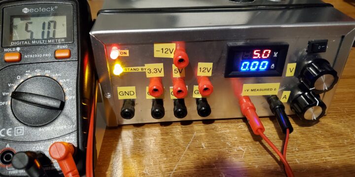 Build an electronic workbench power supply using an old PC power unit